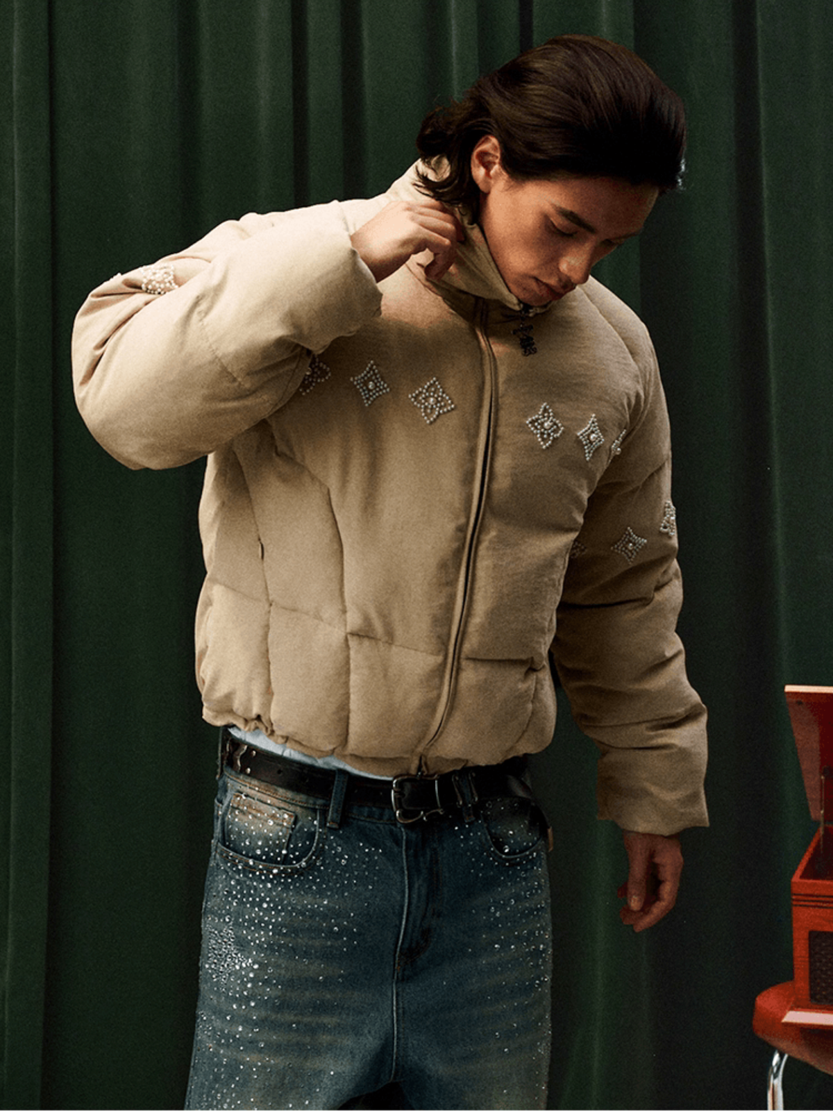 【CLANE】PEARL DOT JACKET Le Pearl Puffer Jacket – INTL Collective