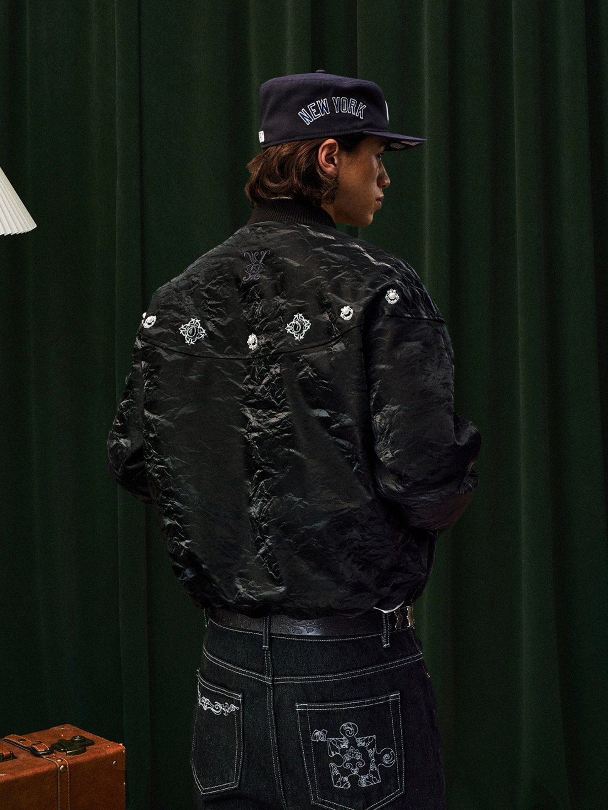 Crown Jewel Velvet Bomber Jacket – INTL Collective