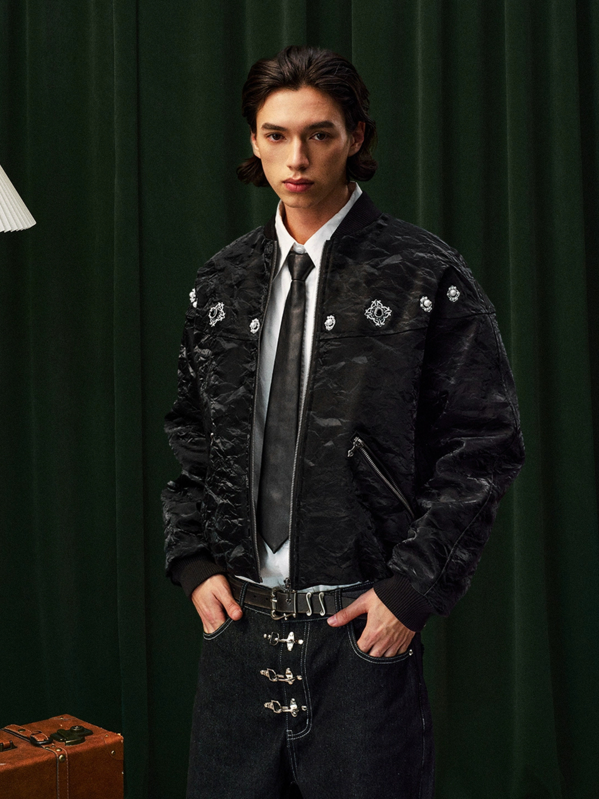 【GEN_DAI/ゲンダイ】 VELVET BOMBER JKT サイズ 0 Crown Jewel Velvet Bomber Jacket – INTL Collective