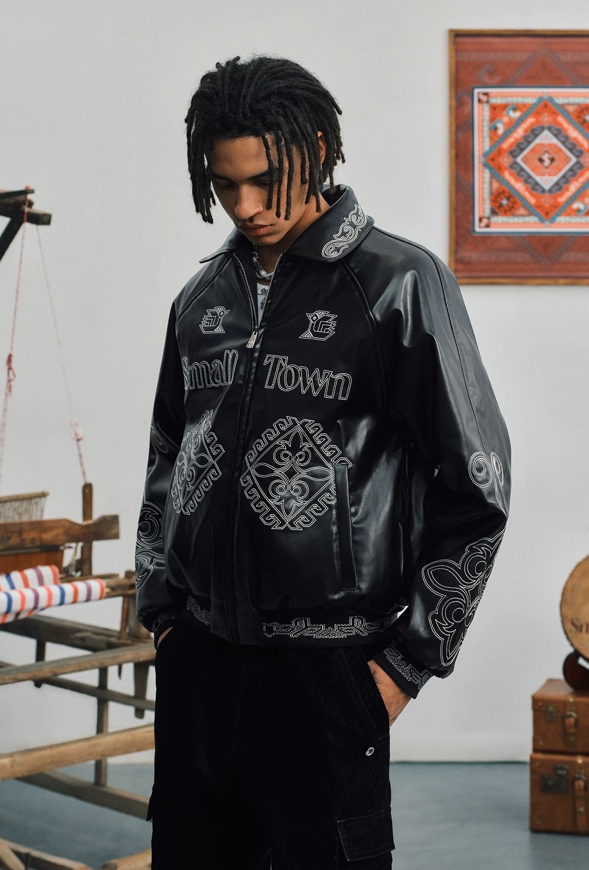 Symbols Leather Jacket – INTL Collective