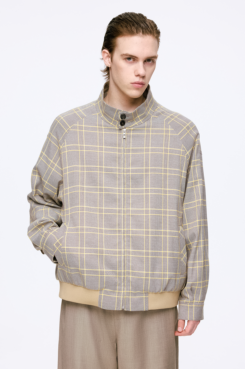 Houndstooth Harrington Jacket – INTL Collective