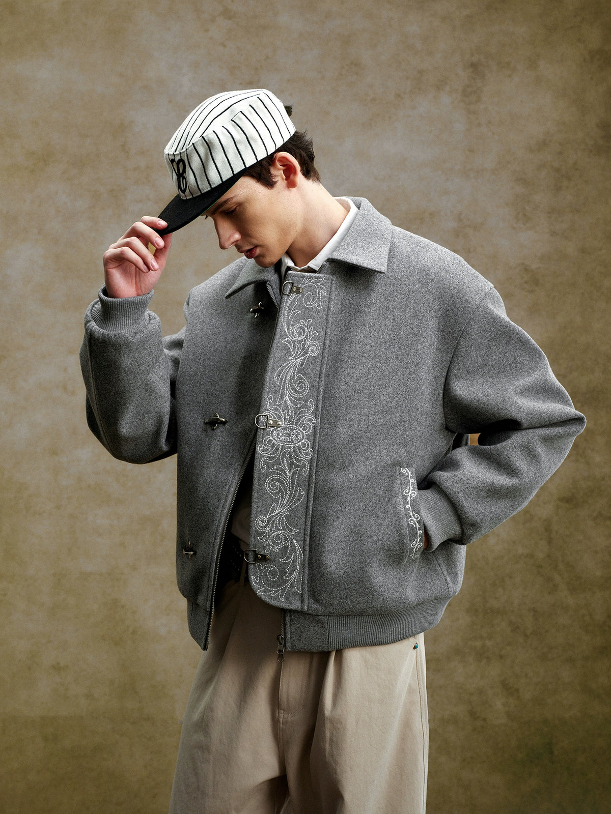 Puzzled Baseball Jacket – INTL Collective