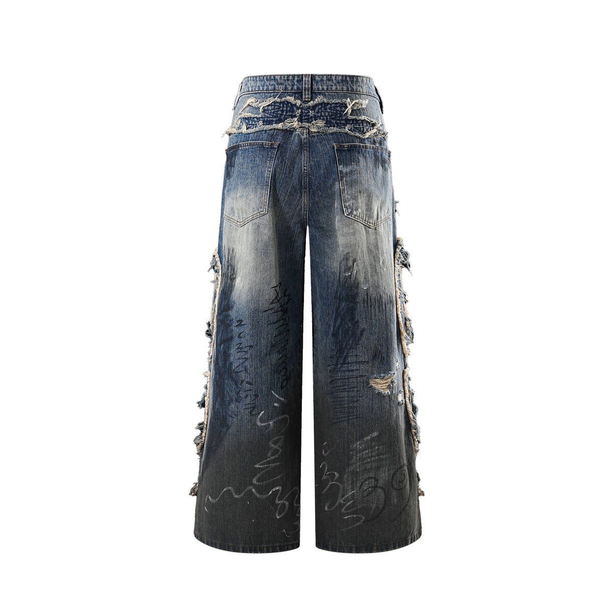 Graffiti Destroyed Jeans – INTL Collective