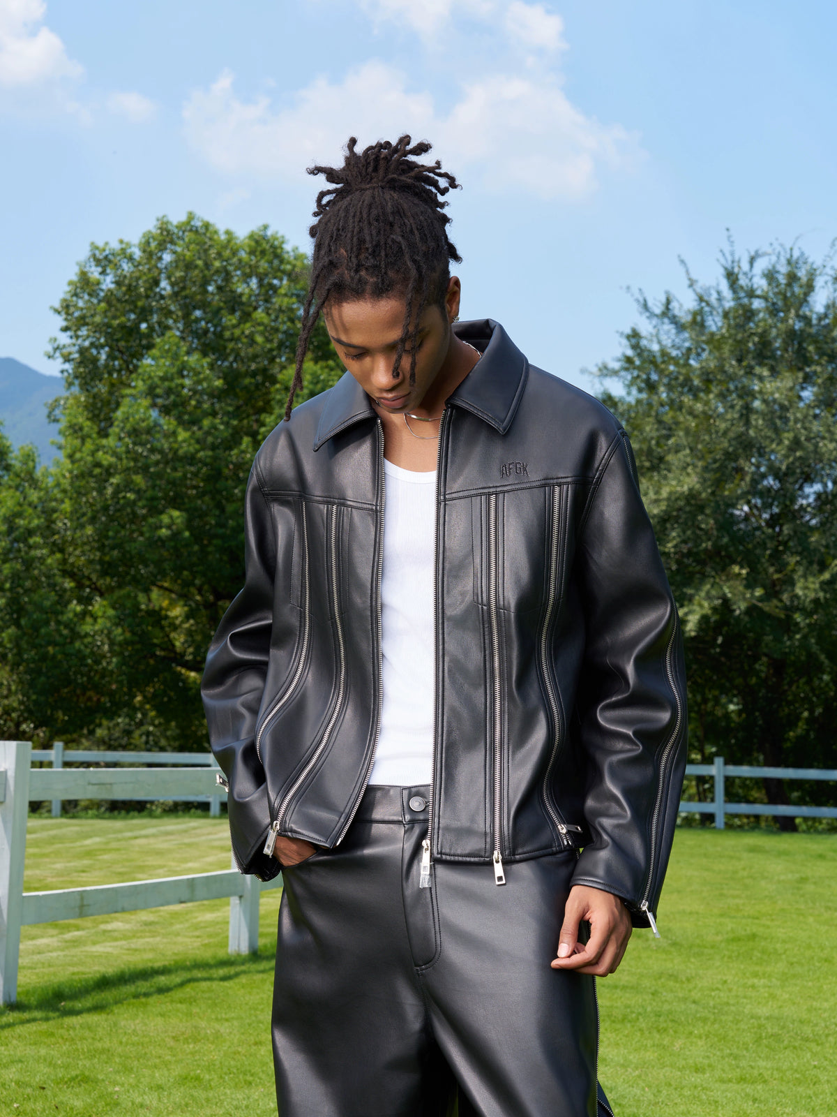 Zipped Leather Jacket – INTL Collective