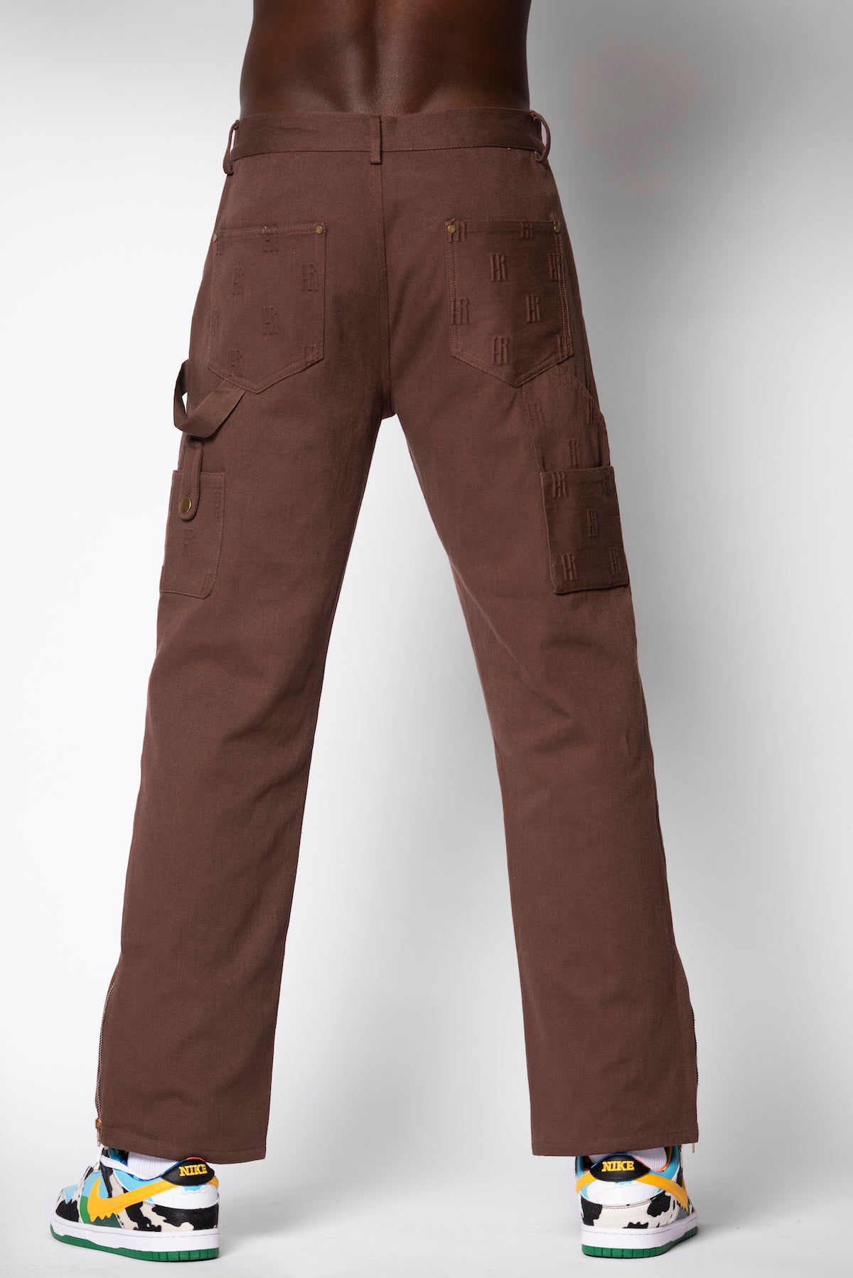 Embossed Carpenter Pants