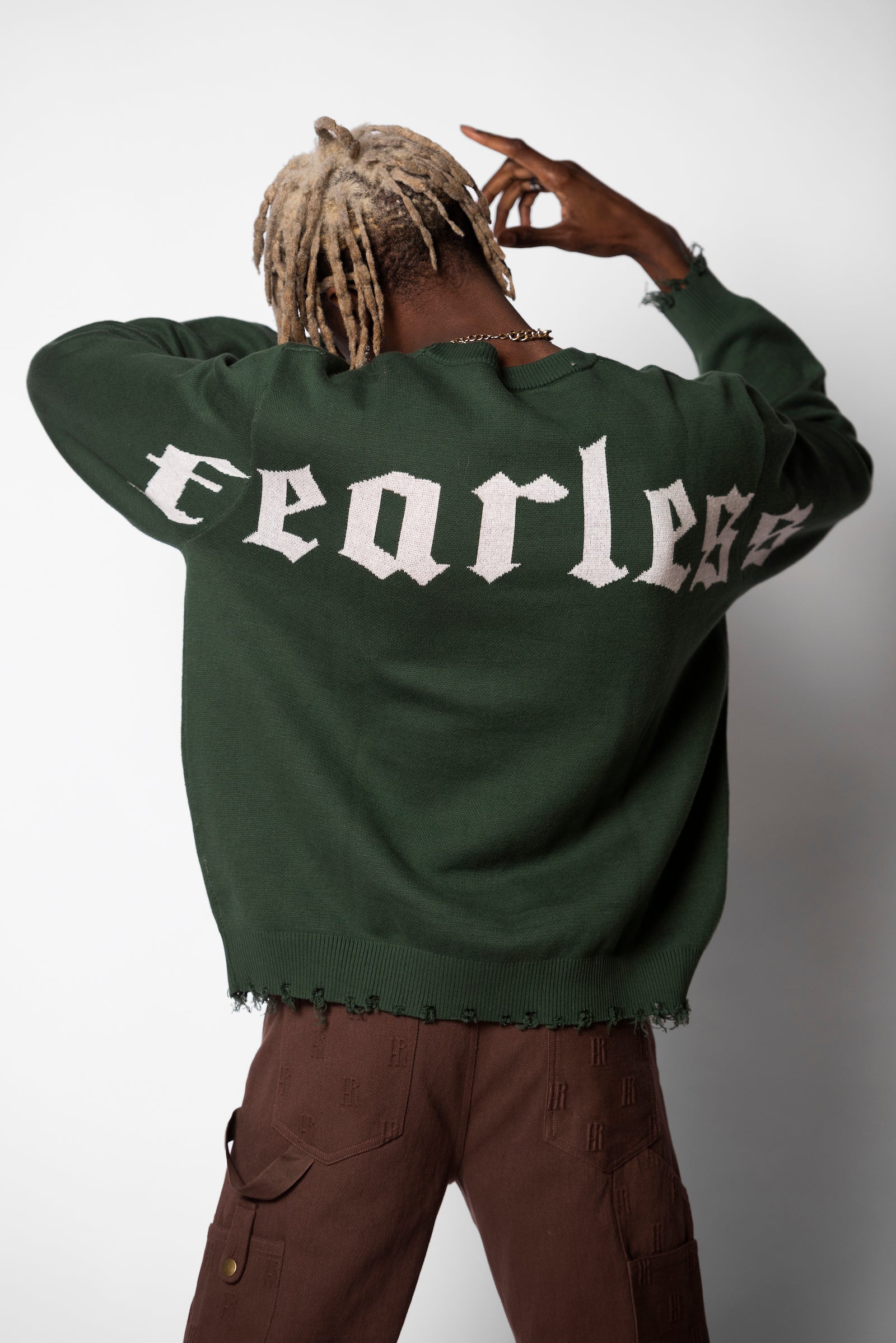 Fearless Distressed Sweater