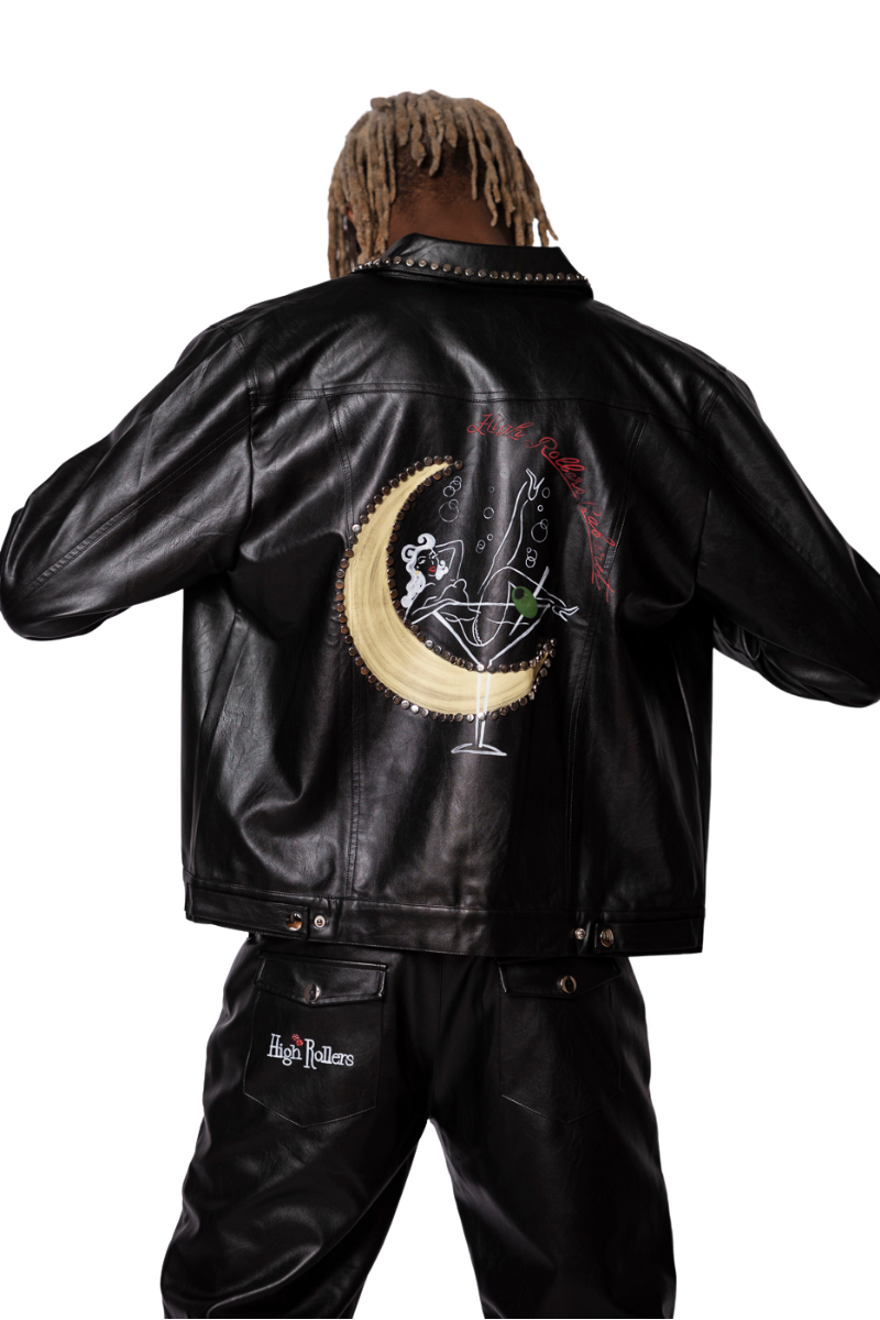 AT-DIRTY×ROLLER MAGAZINE LEATHER JACKET AT DIRTY×ROLLER magazineSpecial Collaboration Item ｜ New