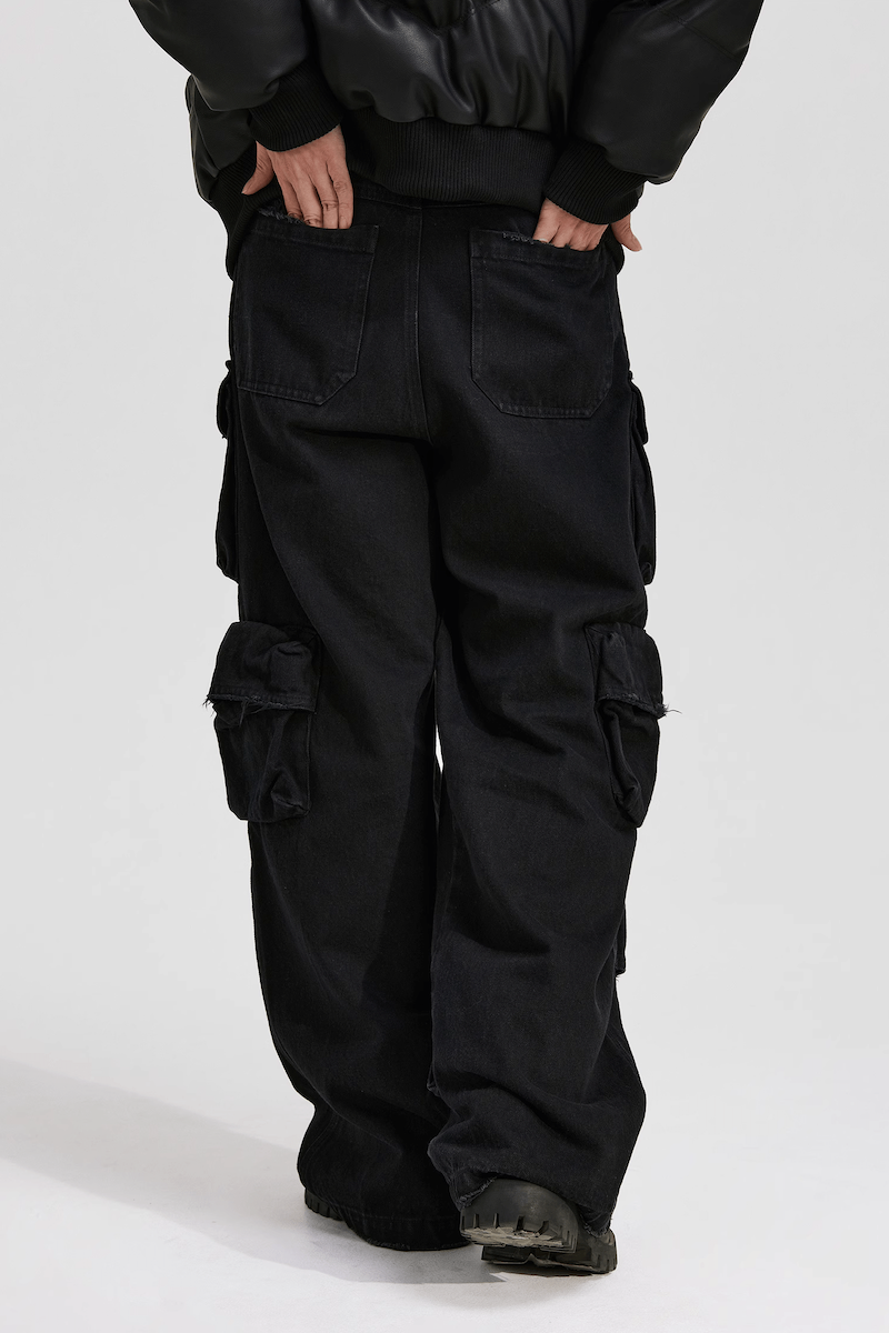 Men's Casual Multi Pocket Cargo Pants Outdoor Hiking Sport Pants Combat  Trousers
