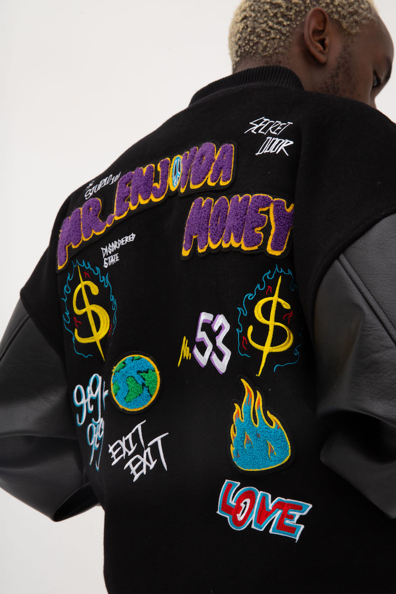 Symbols Letterman Jacket - INTL Collective