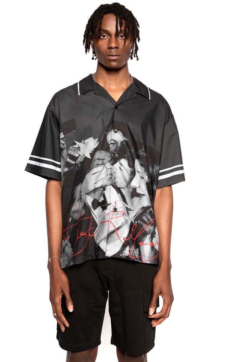 High Rollers - Ladies Man Short Sleeve Button Down  - INTL Collective - High Rollers Clothing