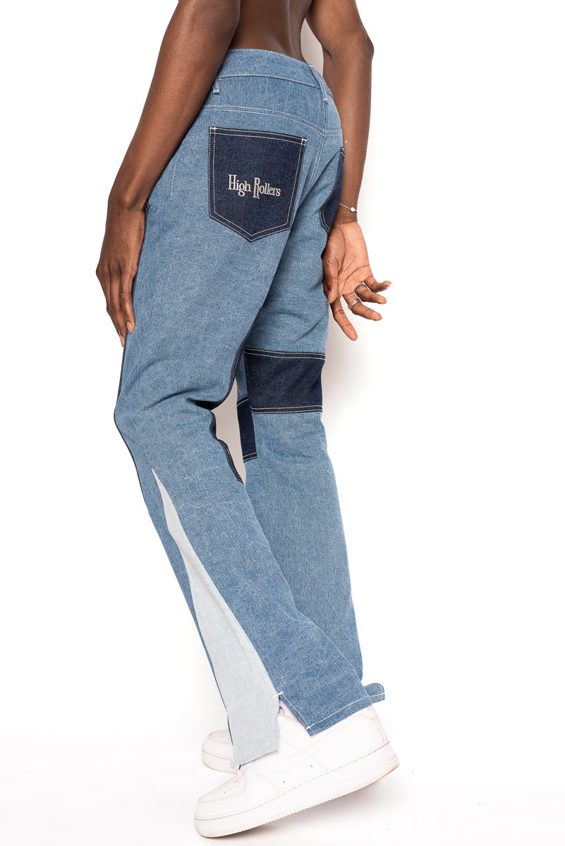 High Rollers - High Rollers Monogram Jeans - INTL Collective - High Rollers Clothing