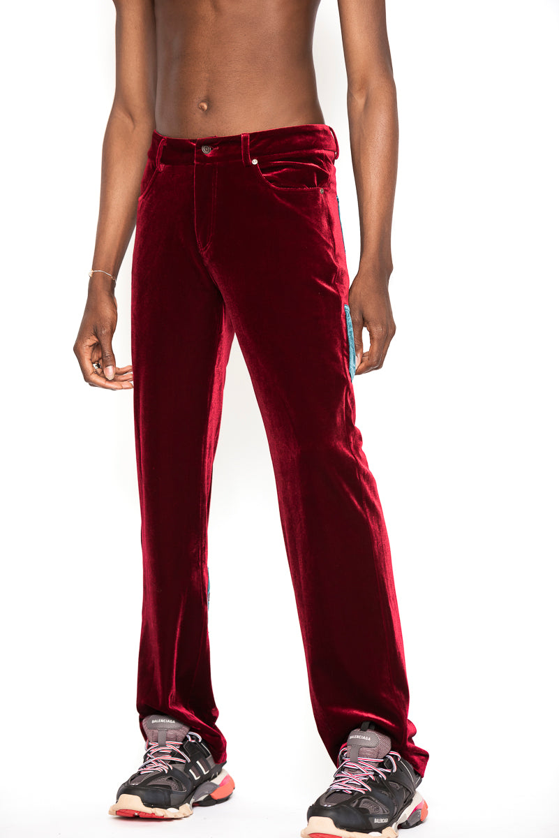High Rollers - Ca$hed Out Velvet Pants - INTL Collective - High Rollers Clothing