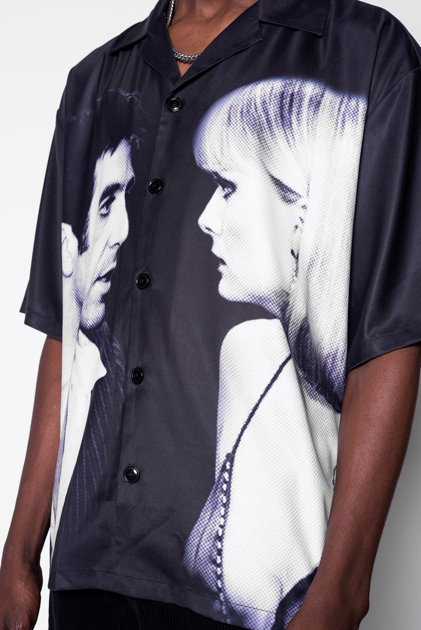 scarface dress shirt Vintage 90s very rare Scarface dress button up shirt