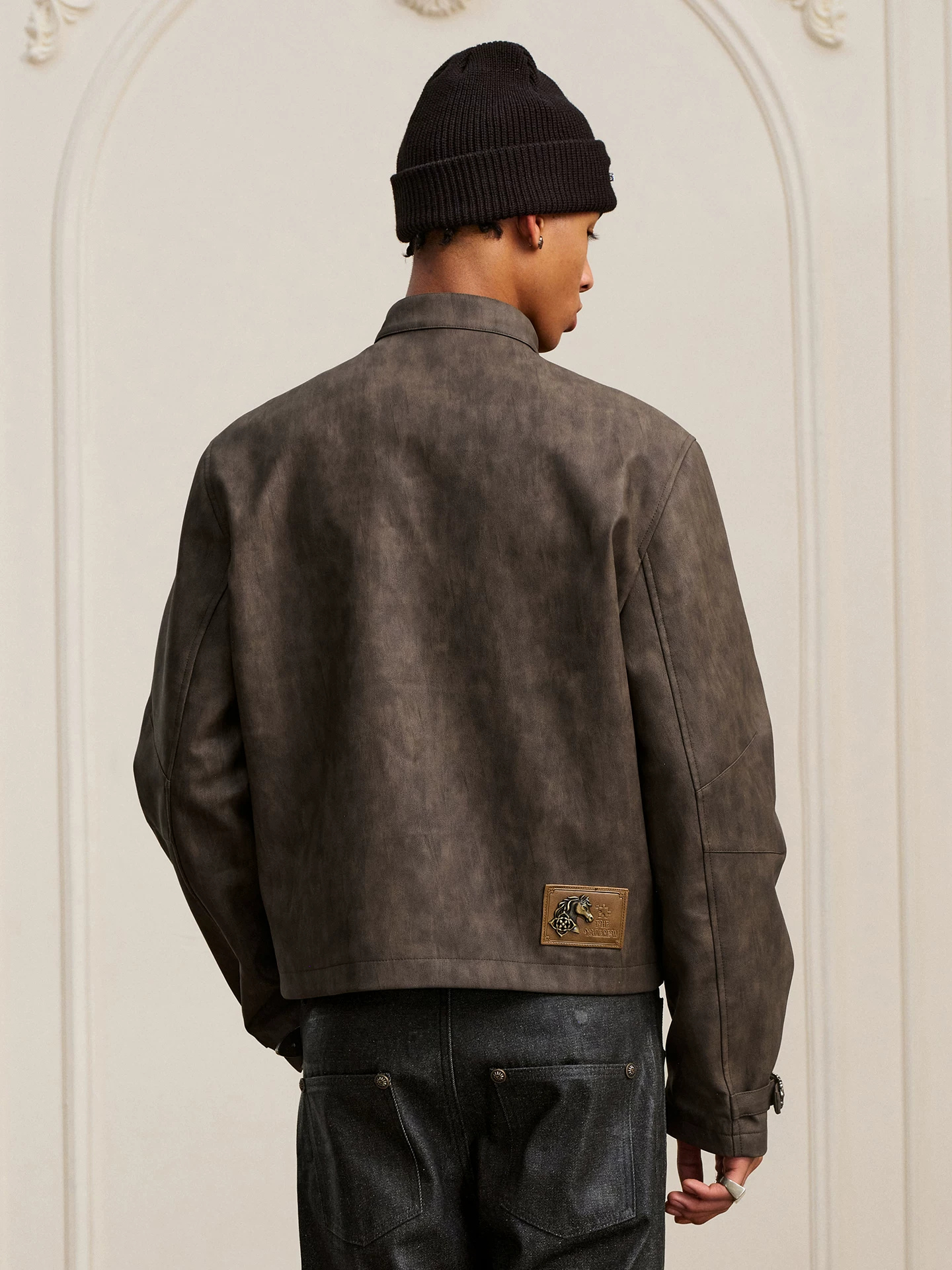 Strapped Suede Jacket