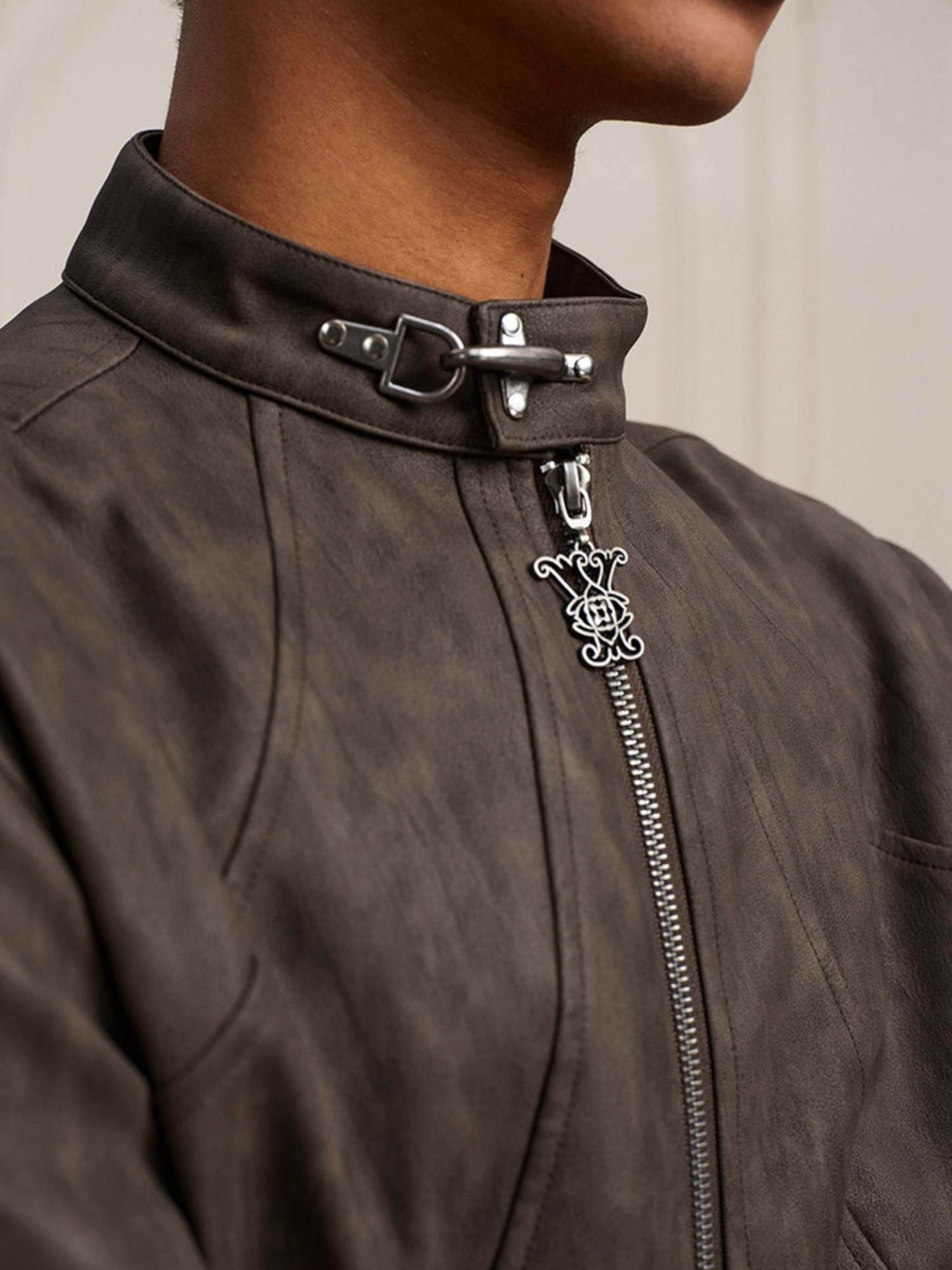 Strapped Suede Jacket