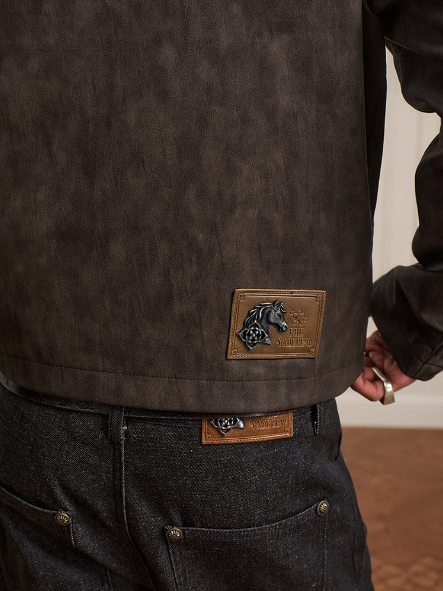 Strapped Suede Jacket