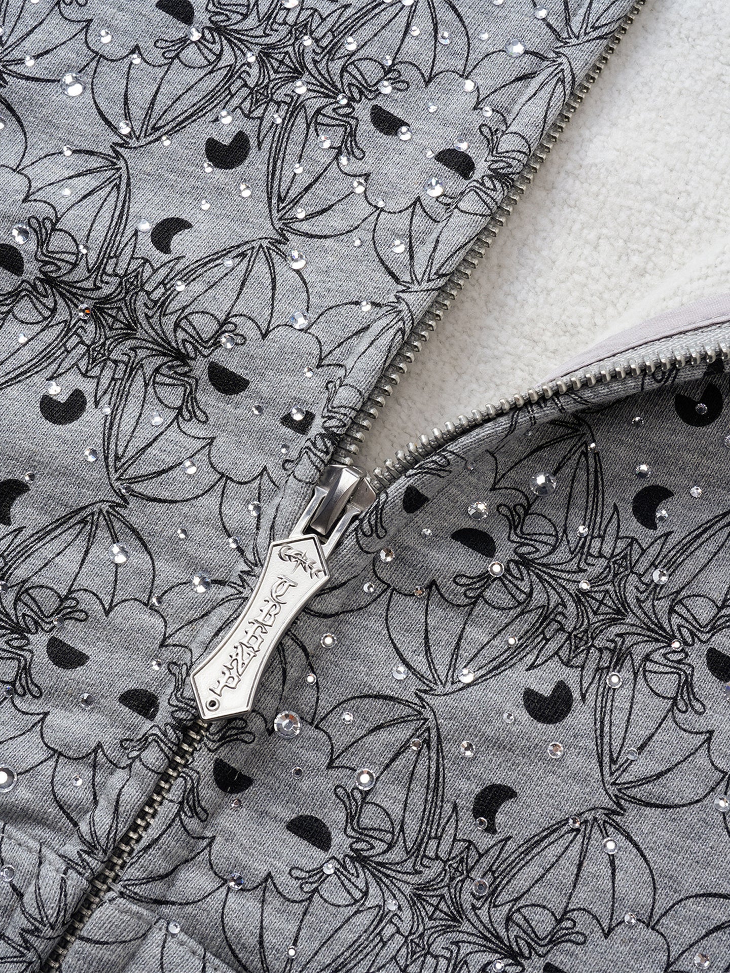 Luminous Rhinestone Hoodie