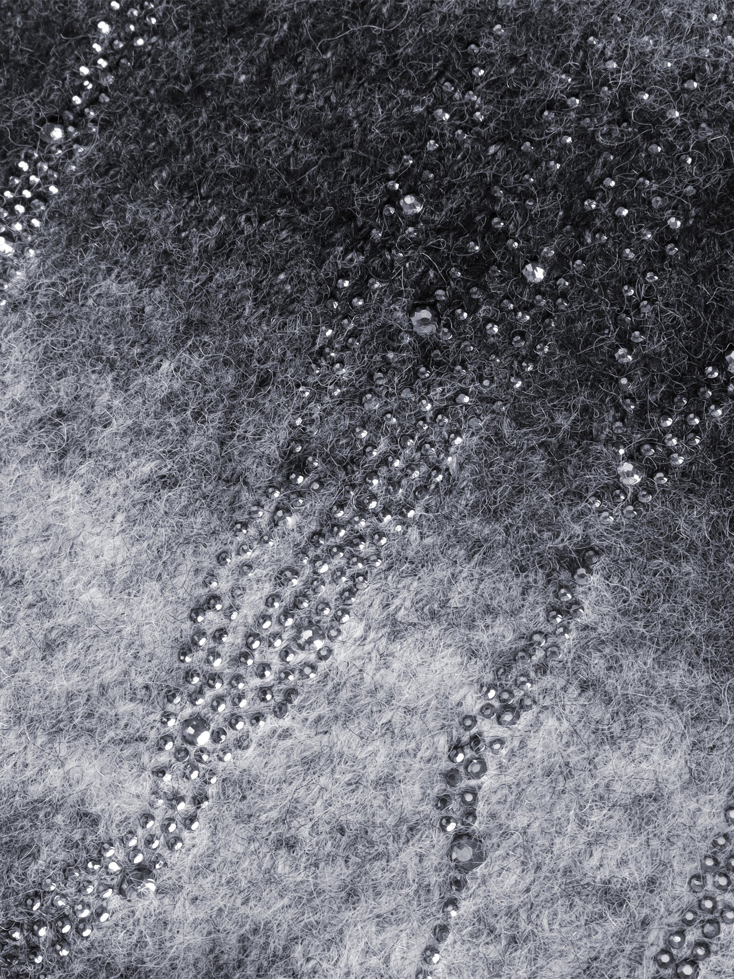 Luminous Rhinestone Mohair Sweater