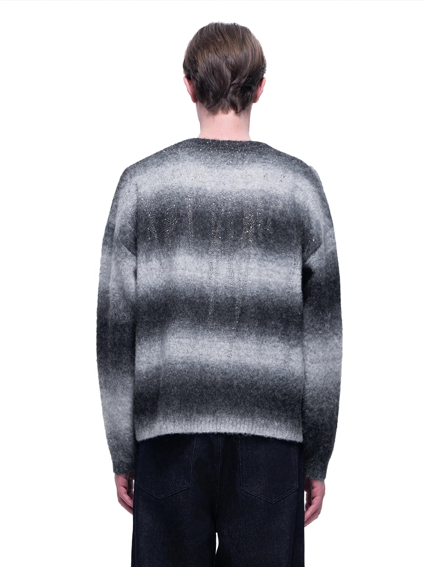 Luminous Rhinestone Mohair Sweater