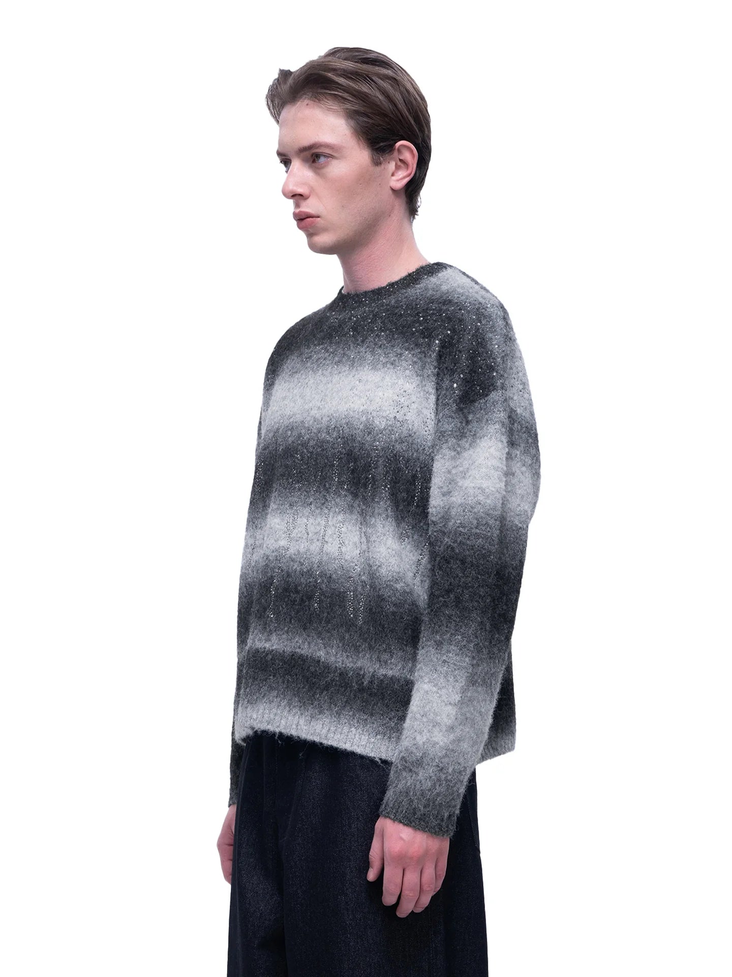 Luminous Rhinestone Mohair Sweater