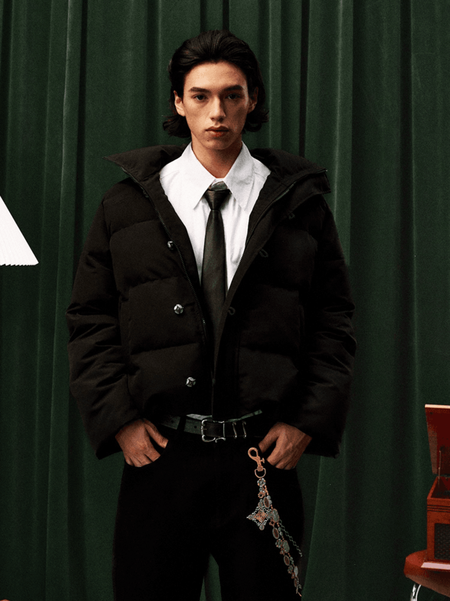 Baroque Rhinestone Puffer Jacket