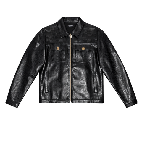 High Rollers: Streetwear Jacket | Crocodile Leather Jacket – INTL High Rollers: Streetwear Jacket | Crocodile Leather Jacket – INTL
