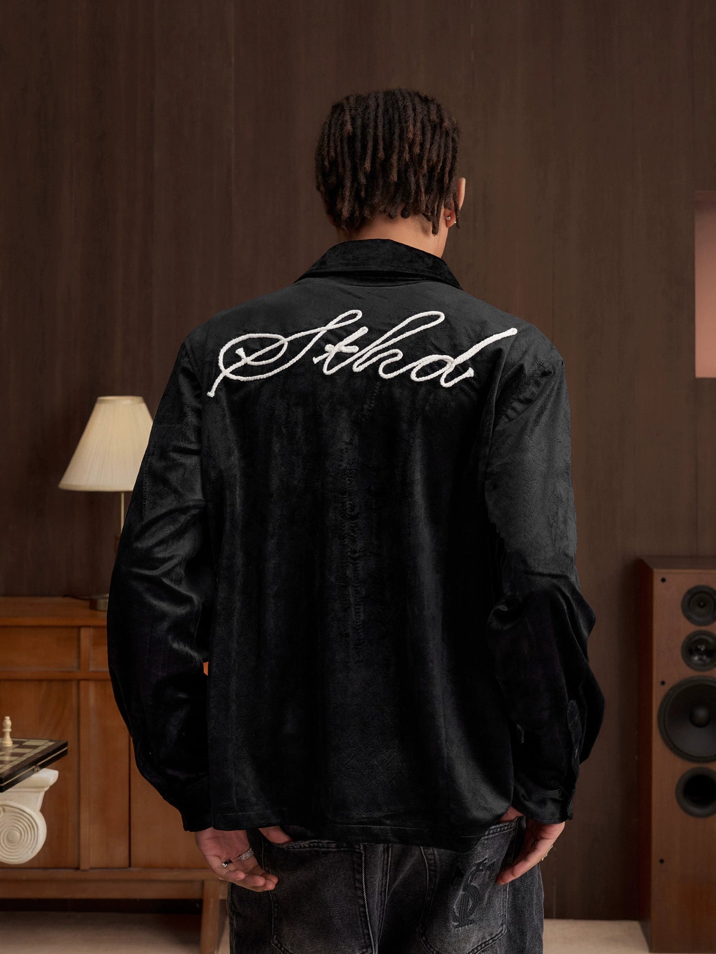 Monogram Velvet Lounge Shirt