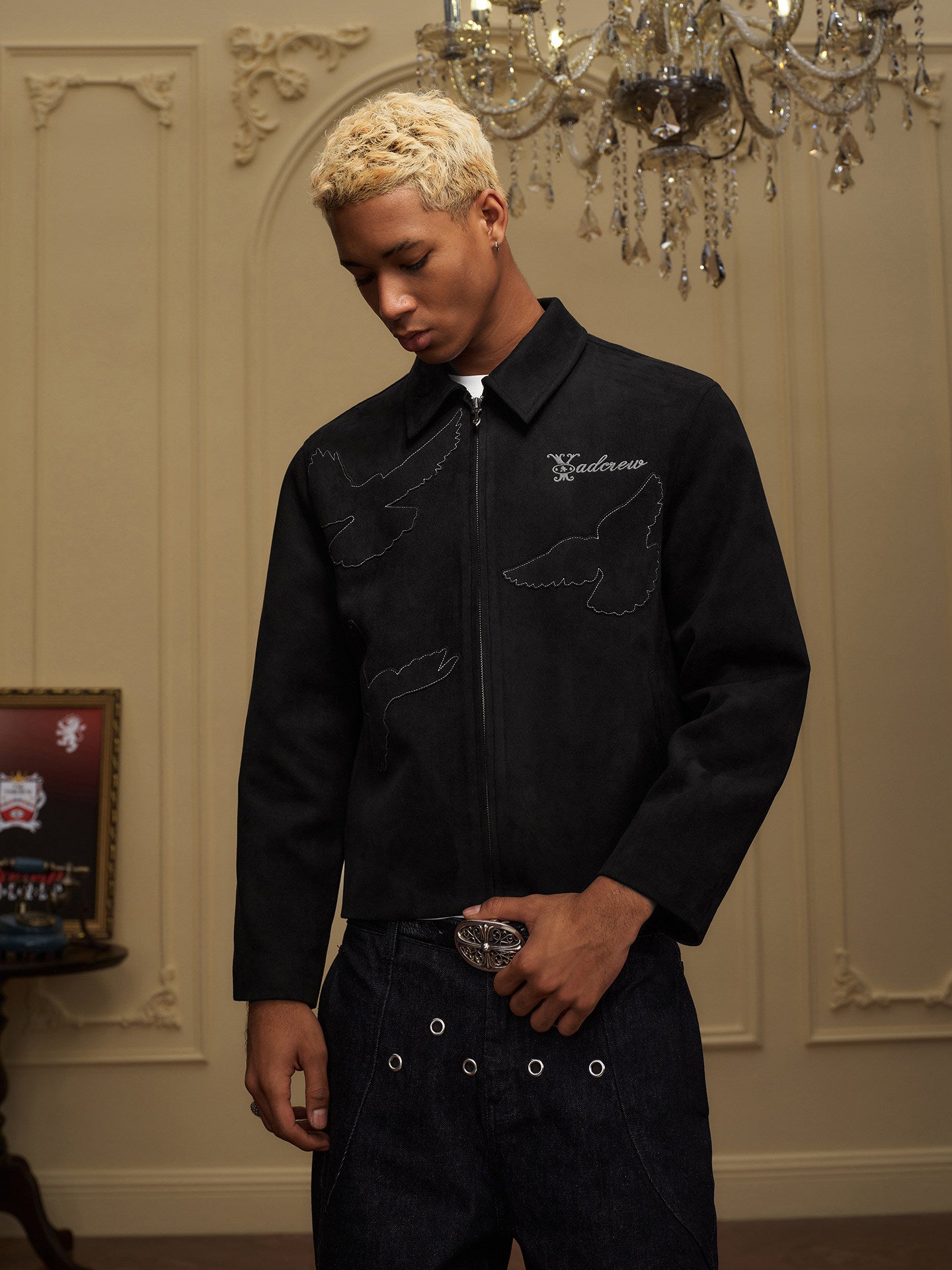 Doves Of Peace Suede Jacket