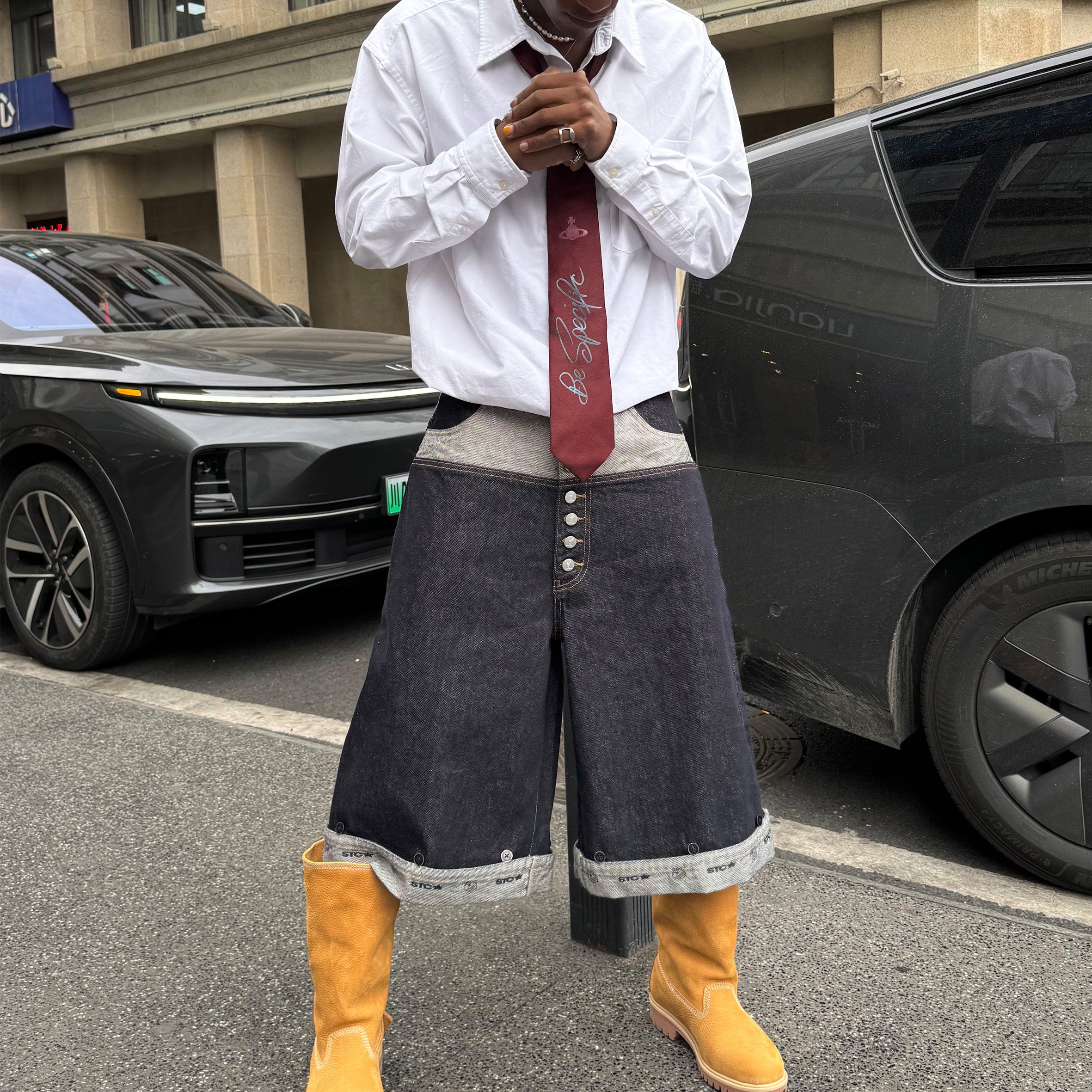 Midnight Fold Jorts – INTL Collective