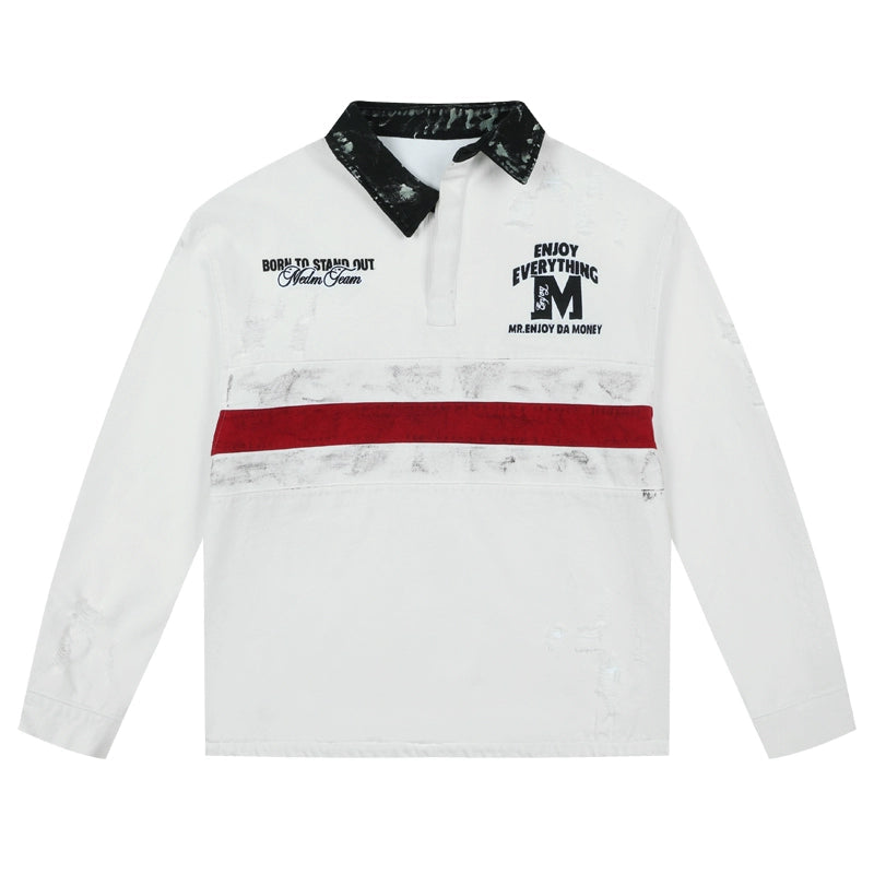 Roughed Up Rugby Polo