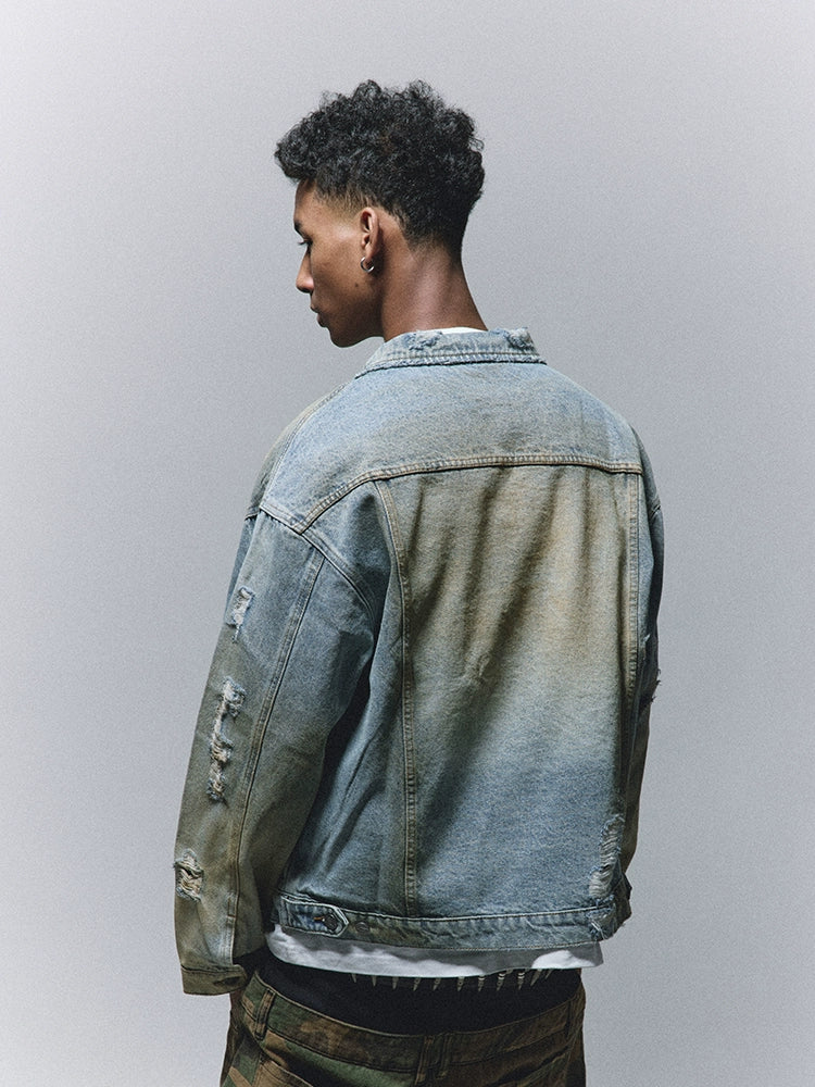 Destroyed Denim Jacket