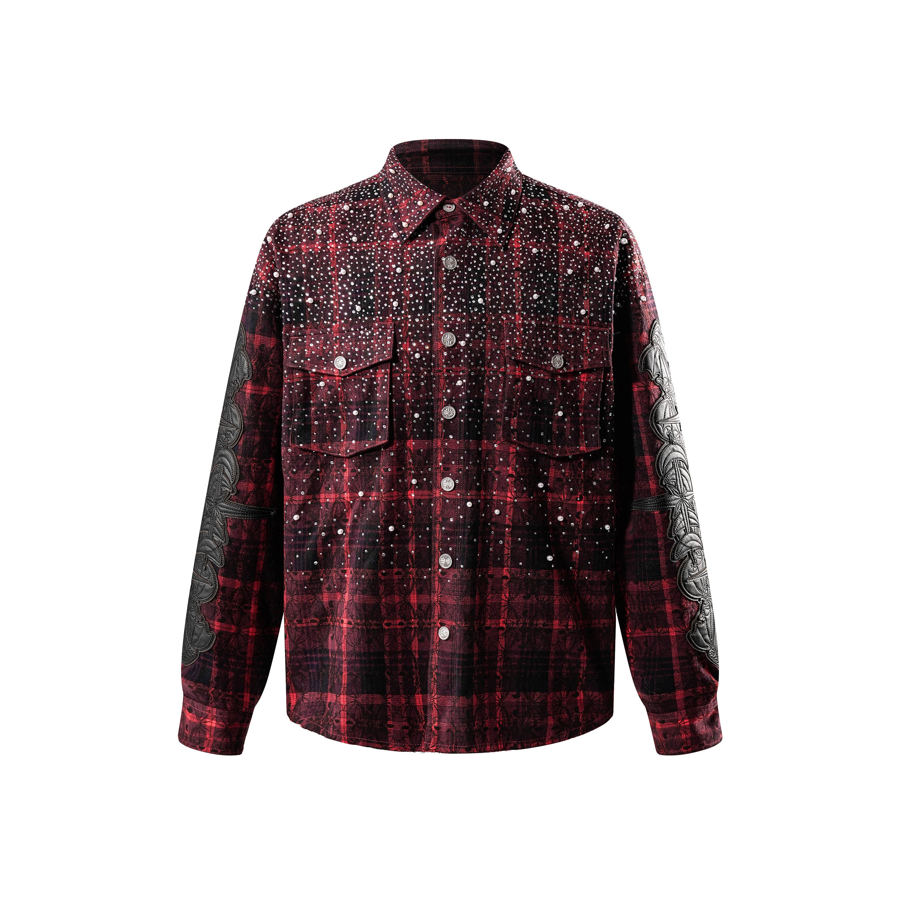 Rhinestone Plaid Shirt