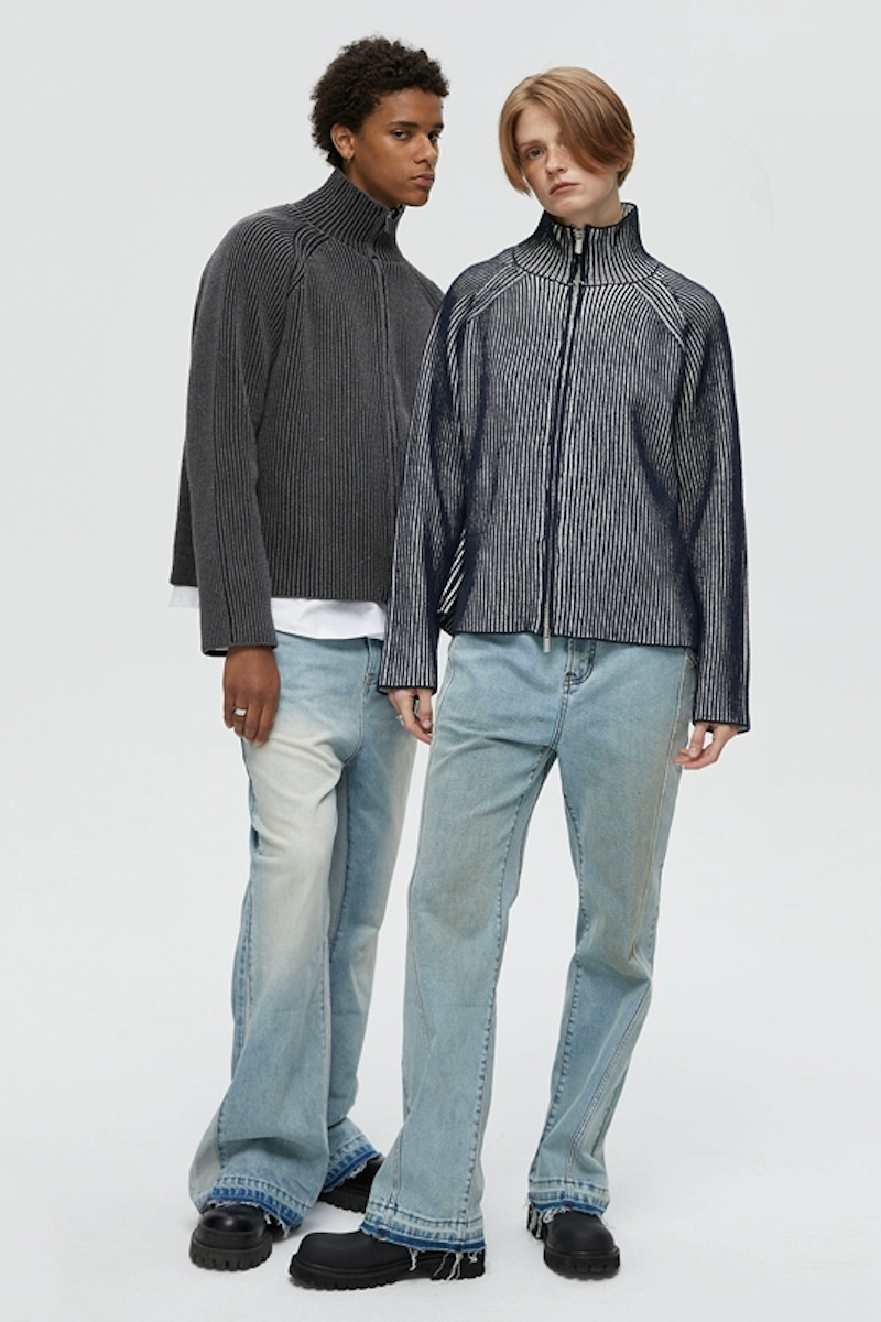 Ribbed Wool Turtleneck INTL Collective