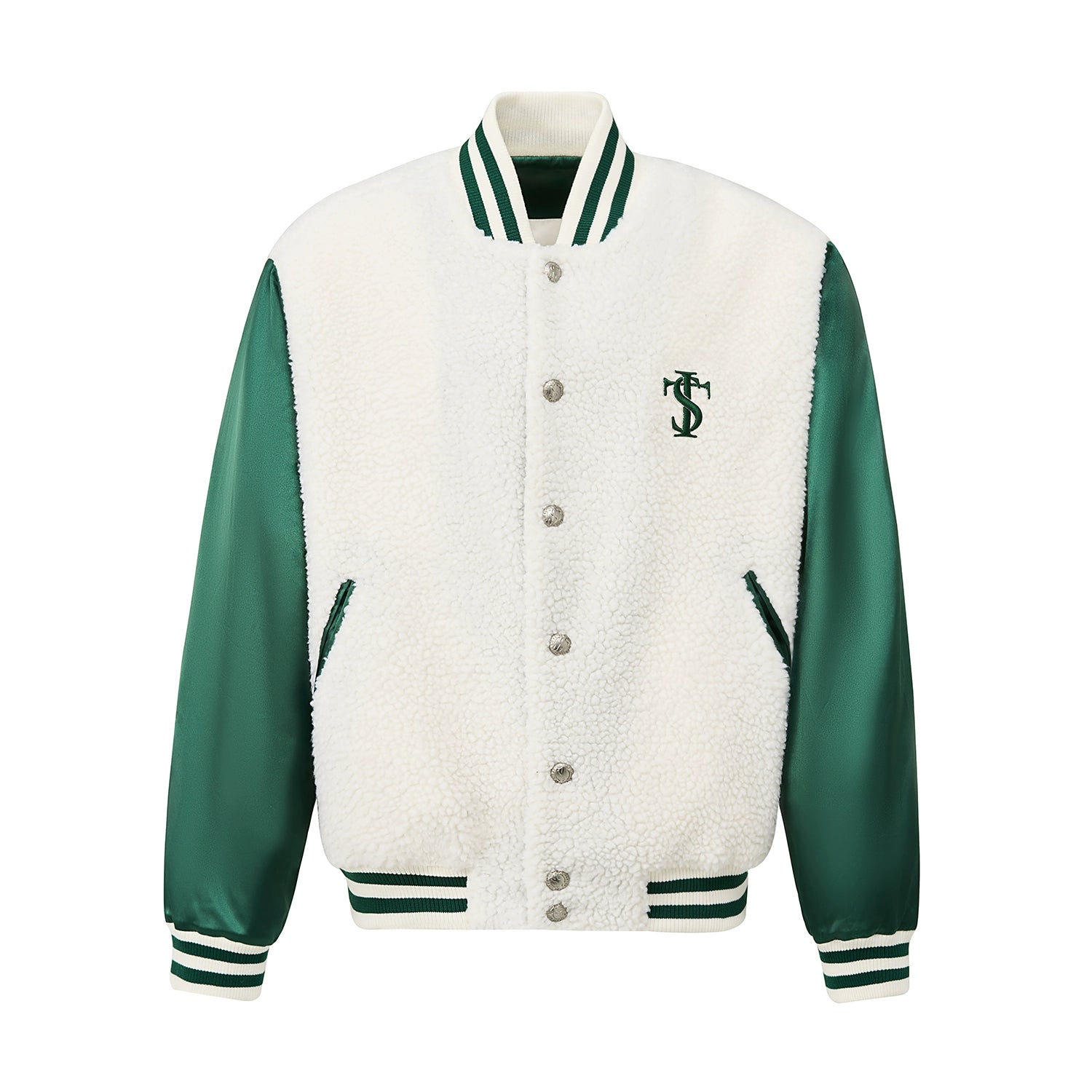 Sherpa baseball jacket on sale