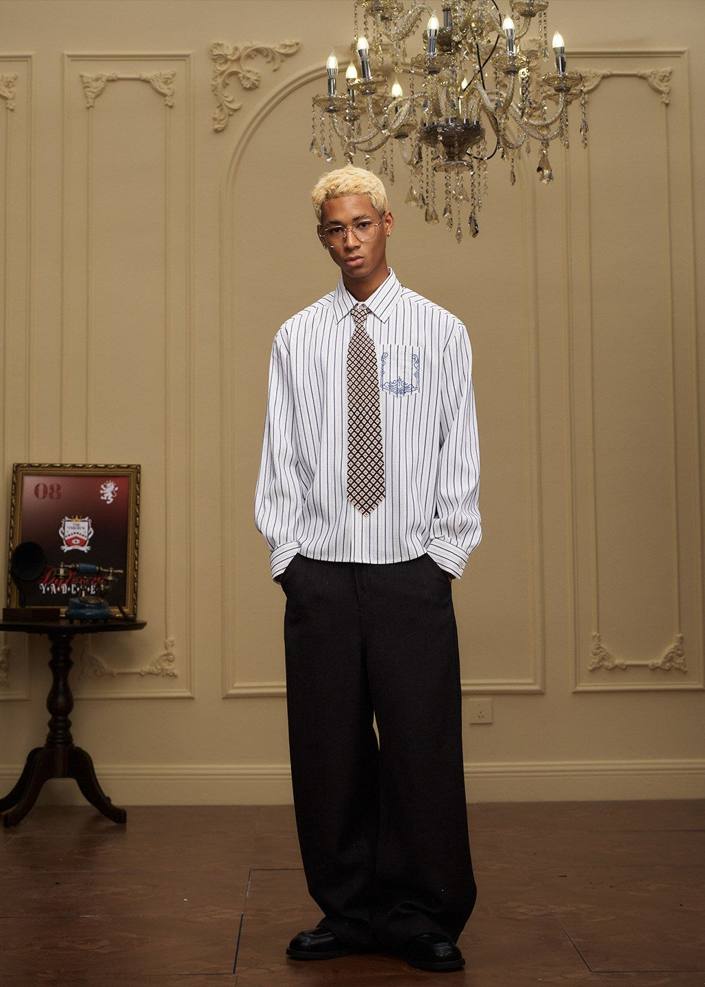 Baroque Striped Button Down