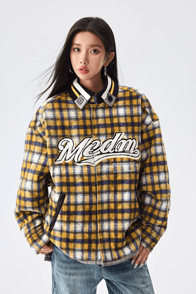 Varsity puffer jacket hotsell