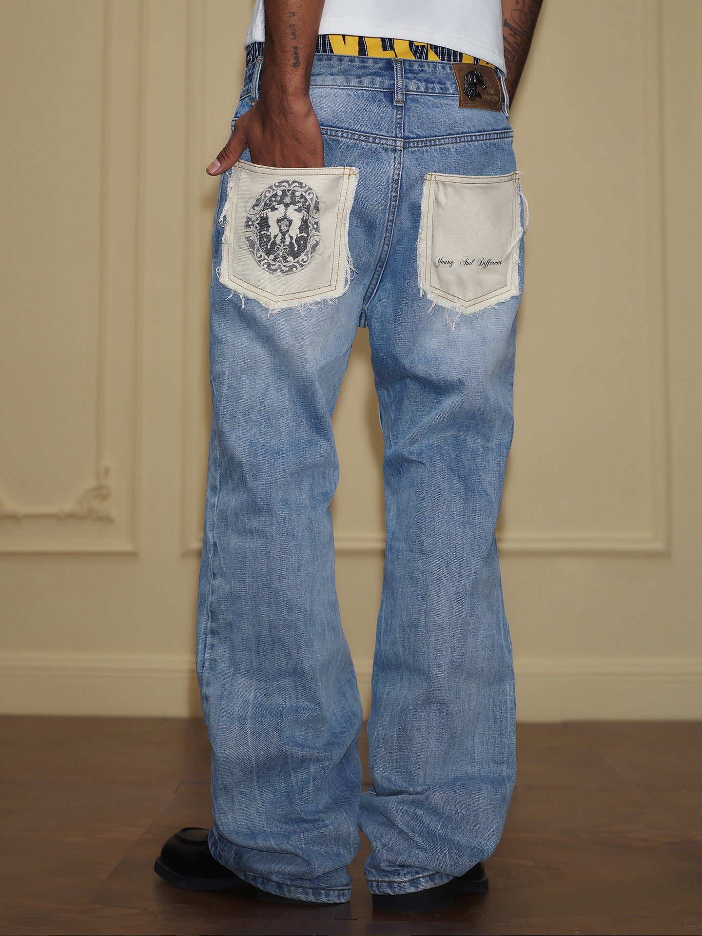 Stallion Pleated Jeans