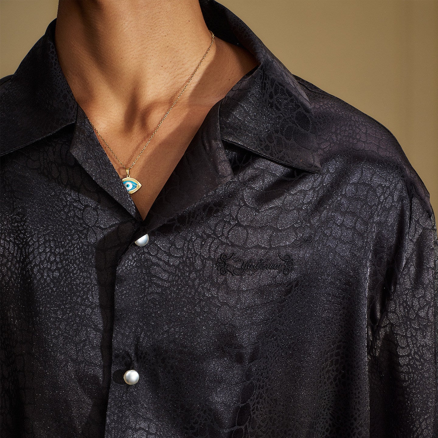 Croc Button Down