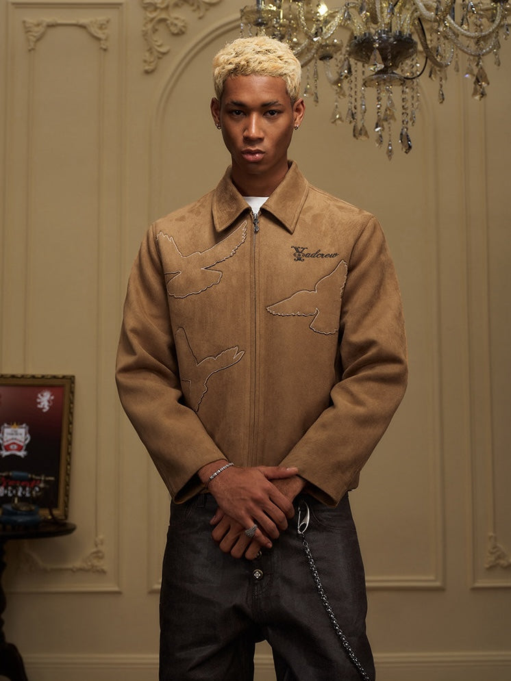 Doves Of Peace Suede Jacket