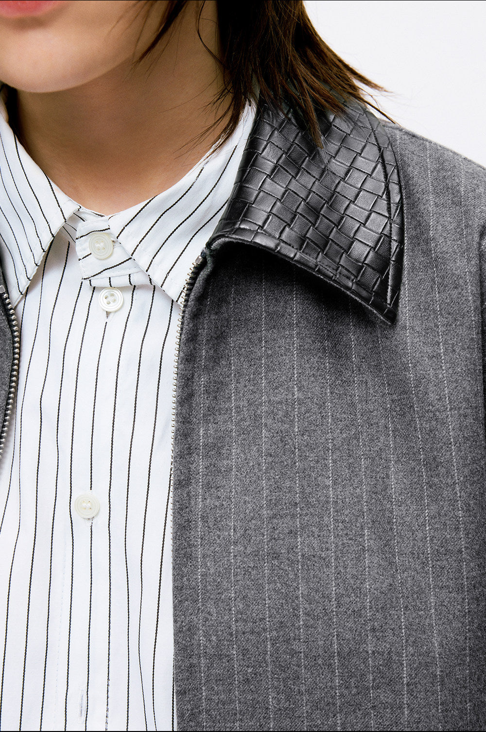Pinstriped Lounge Jacket