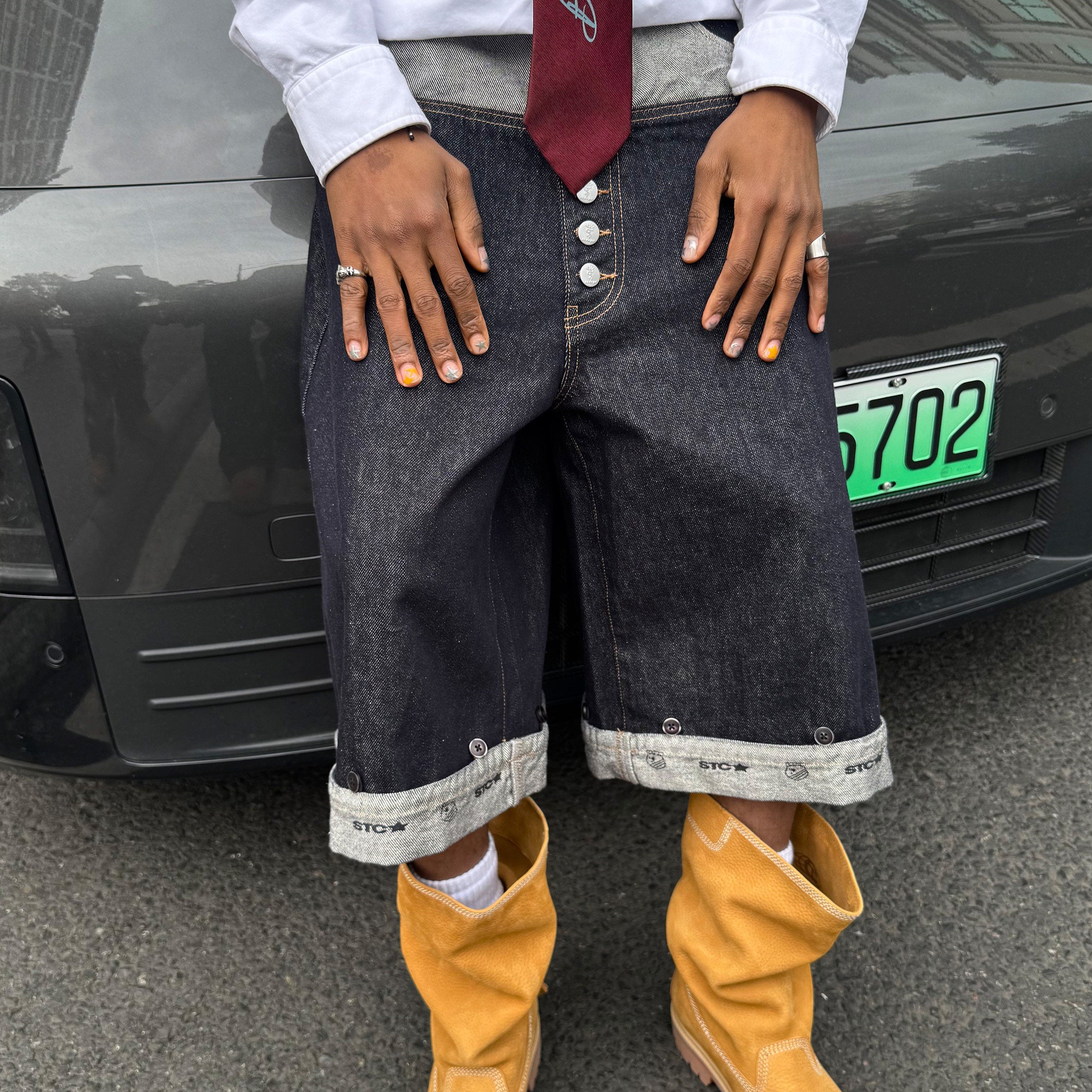 Midnight Fold Jorts – INTL Collective