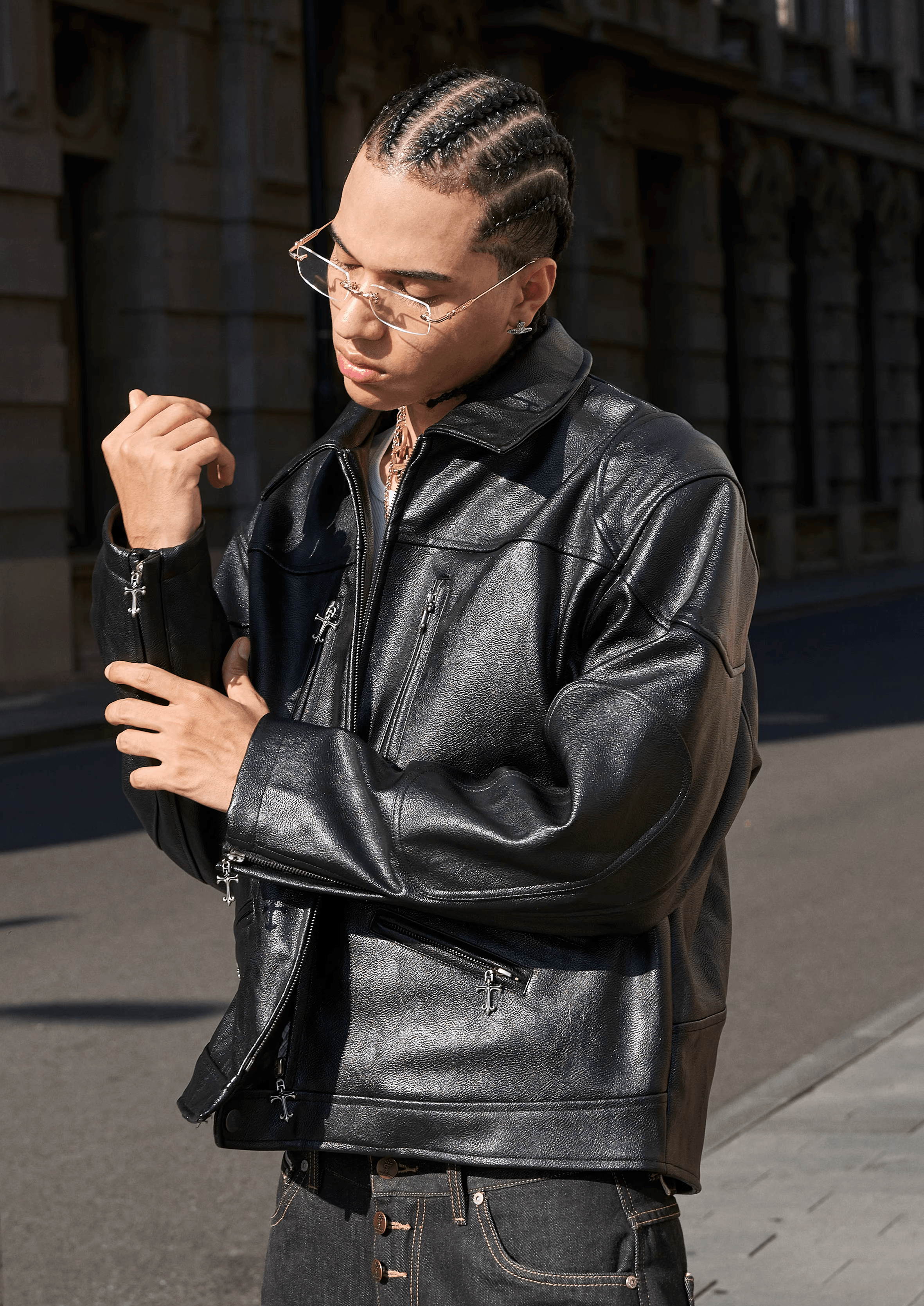 Saints Leather Jacket