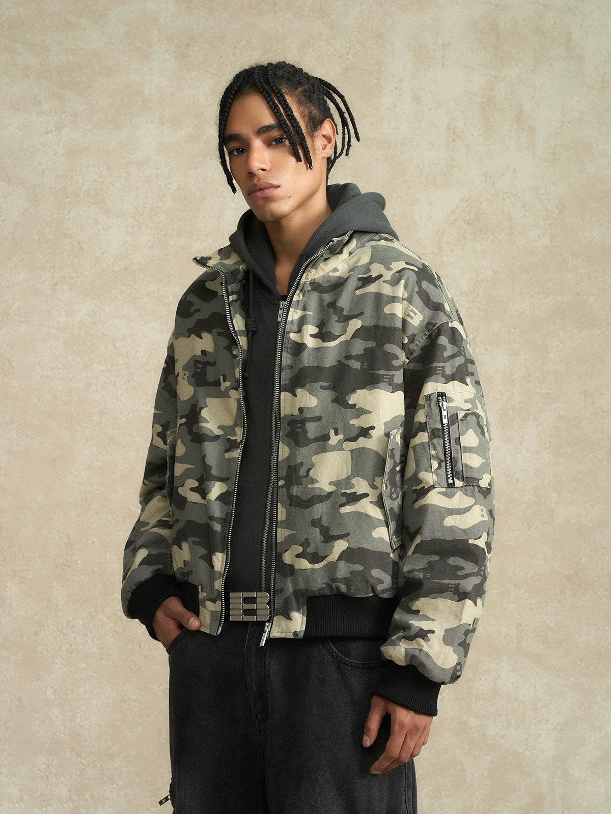 Camo Bomber Jacket