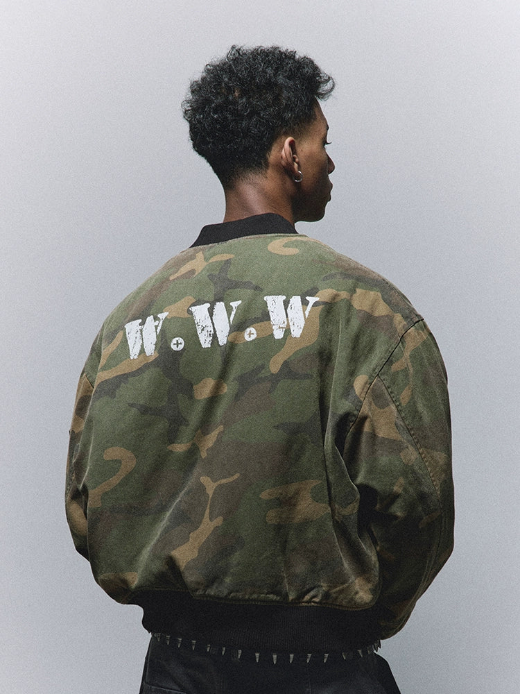 Worldwide Camo Bomber Jacket