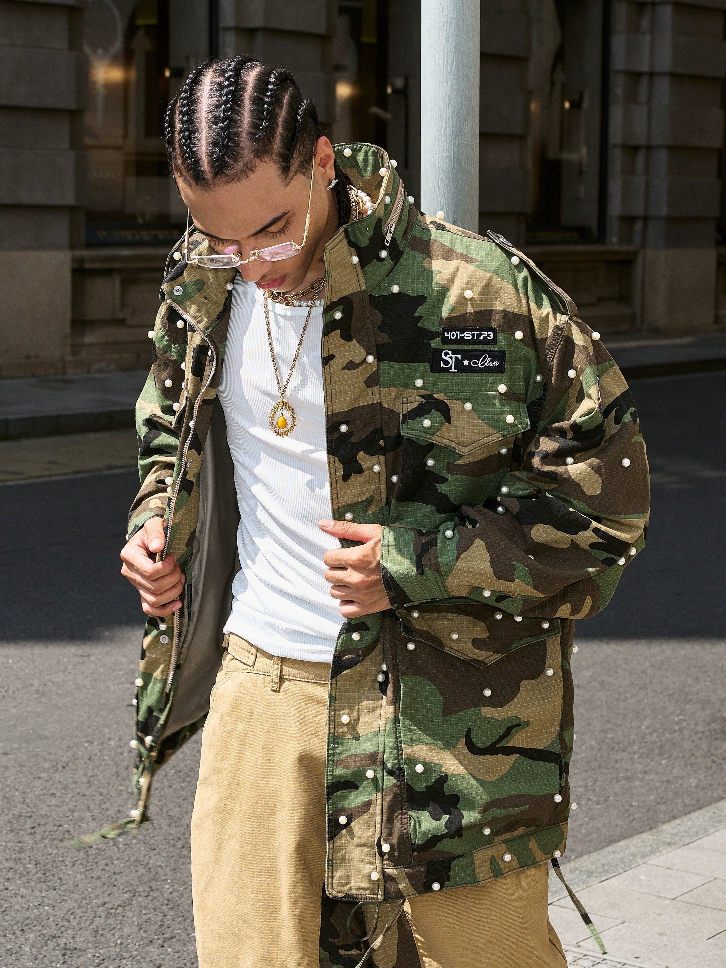 Camo MA-1 Midi Jacket