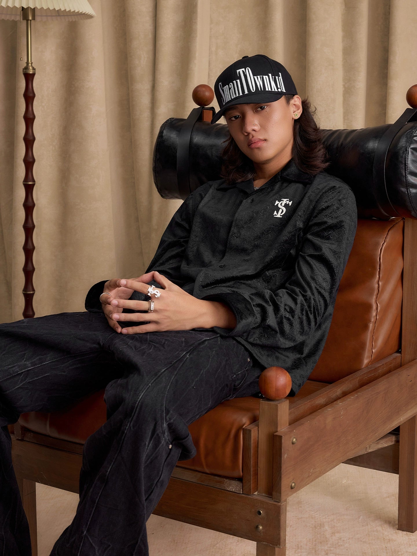 Monogram Velvet Lounge Shirt