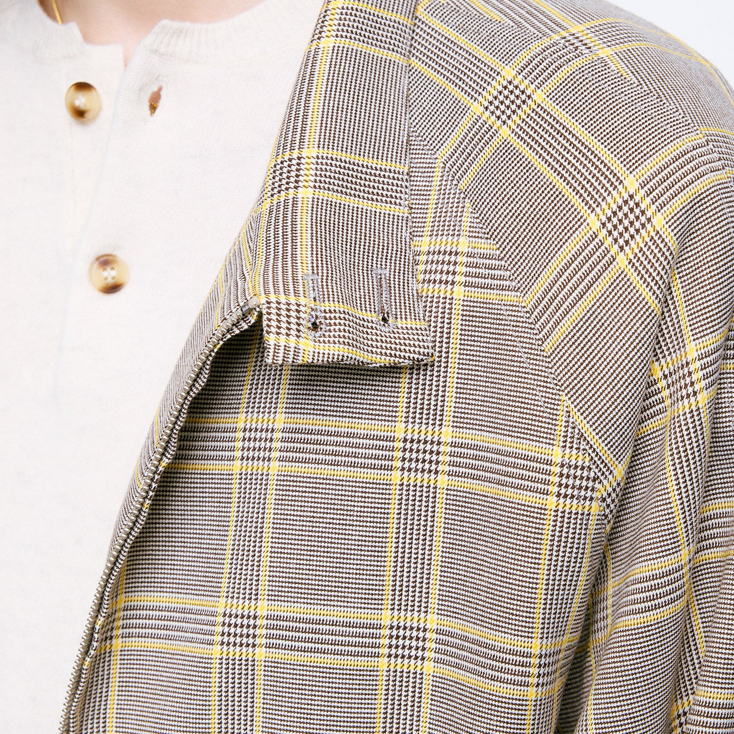 Houndstooth Harrington Jacket