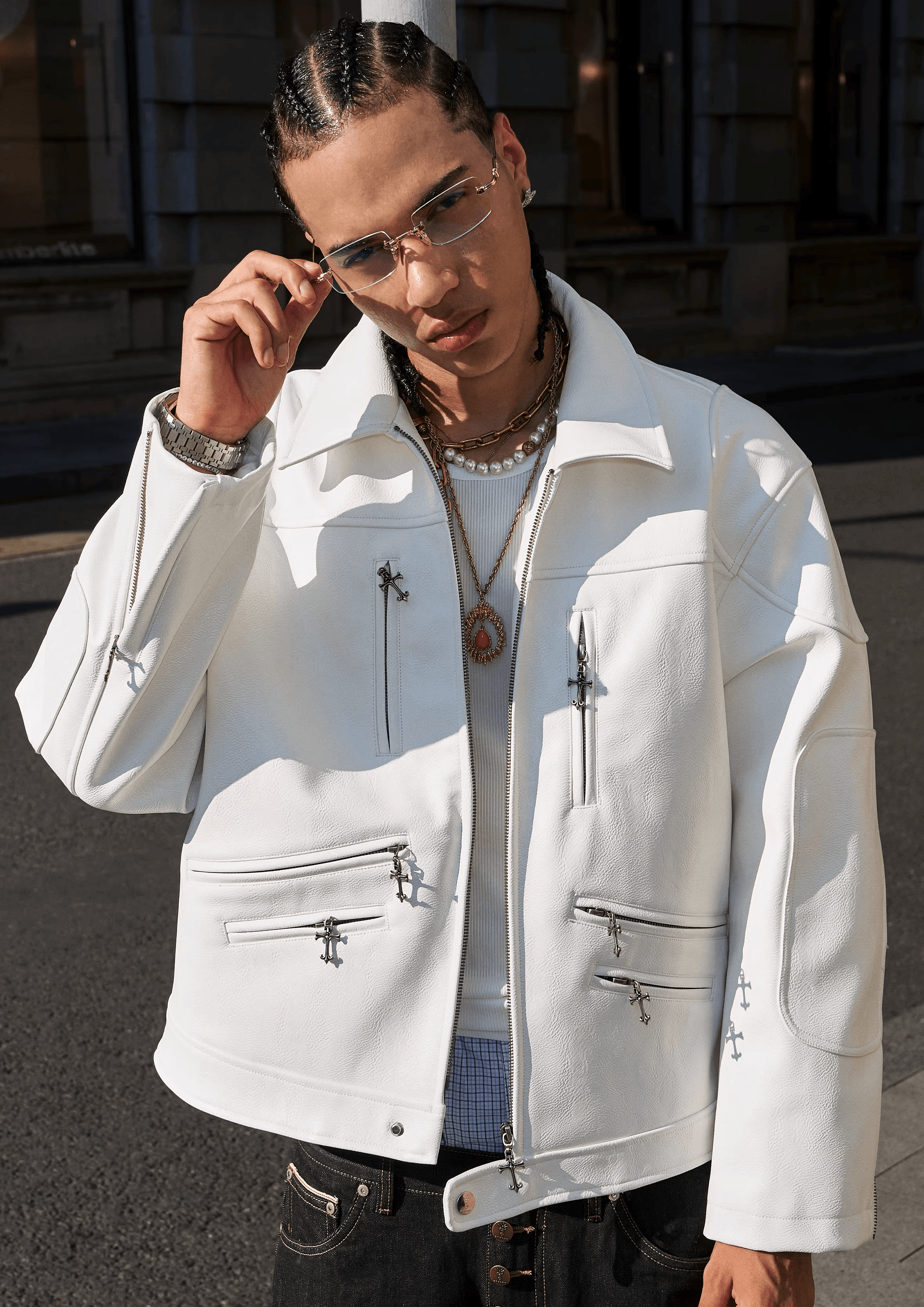 Saints Leather Jacket