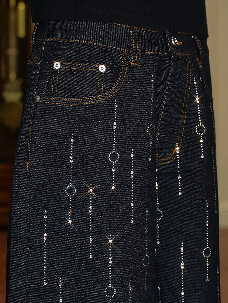 Nightfall Rhinestone Jorts