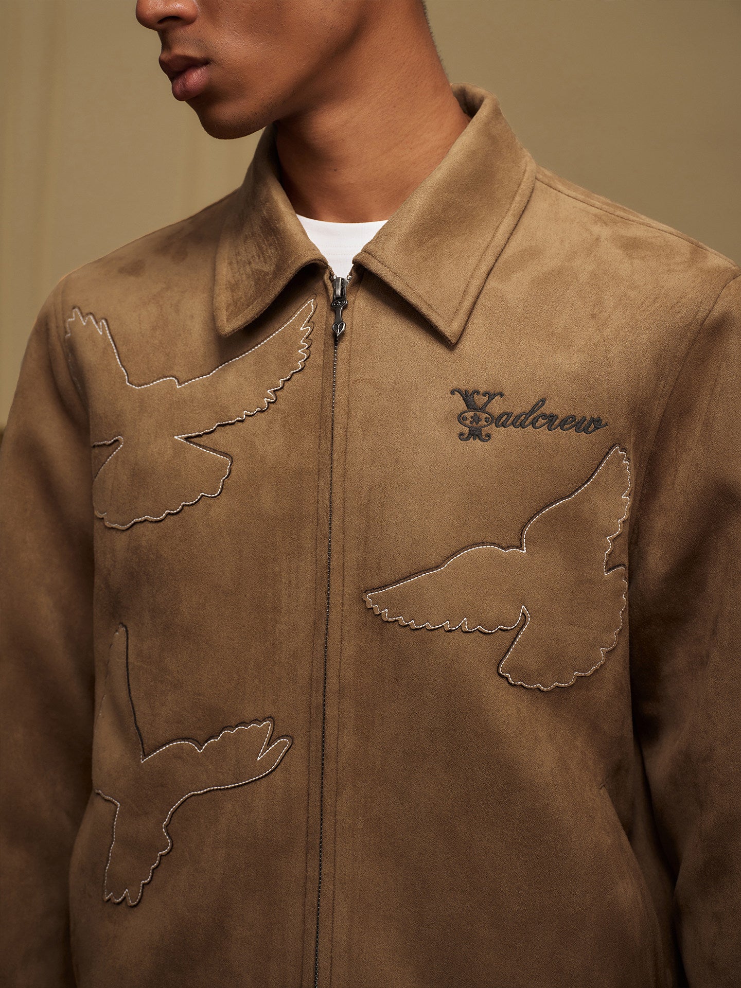 Doves Of Peace Suede Jacket